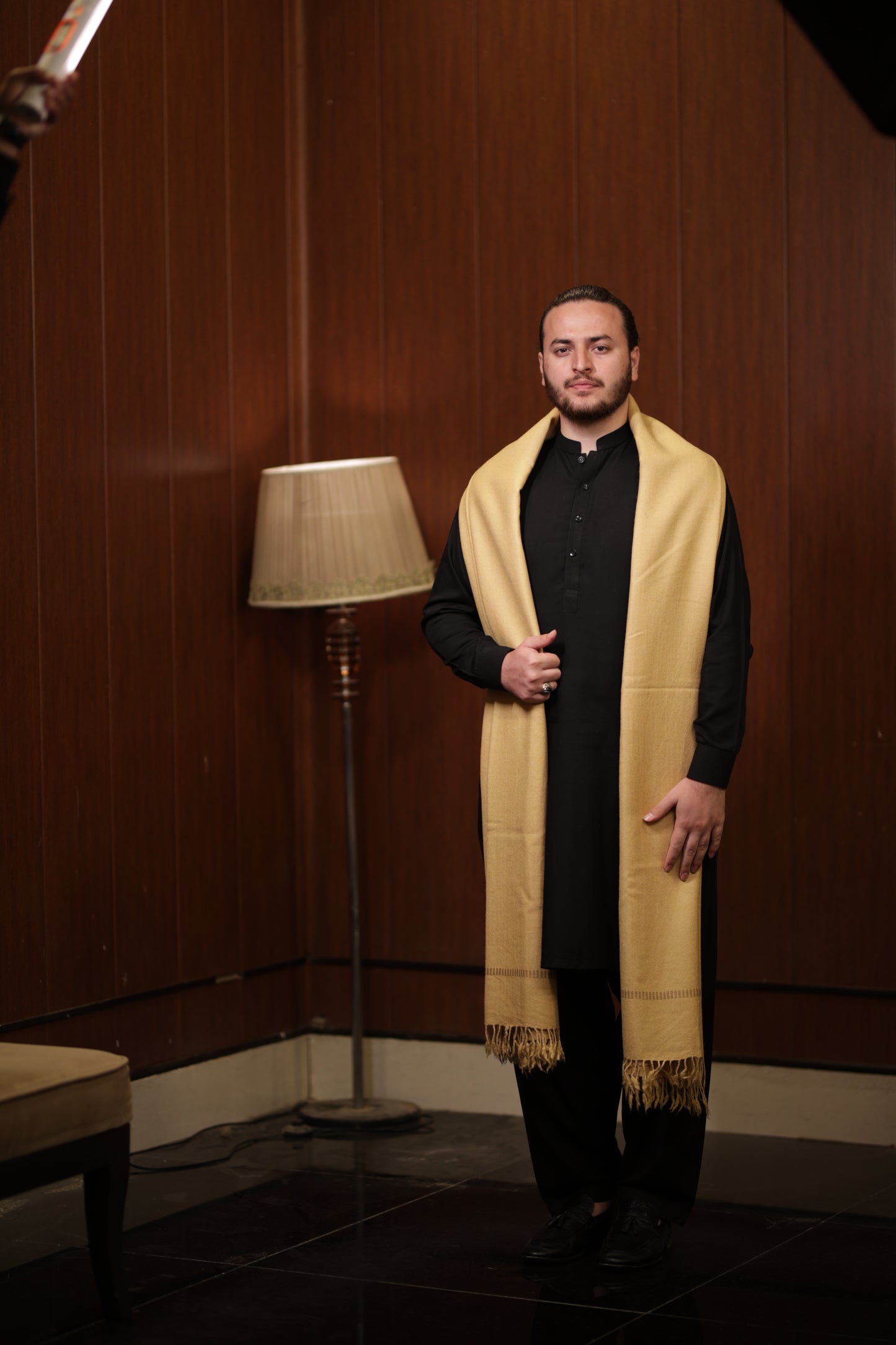 CAMEL AUSTRALIAN MEN SHAWL _ PURE AUSTRALIAN WOOLEN