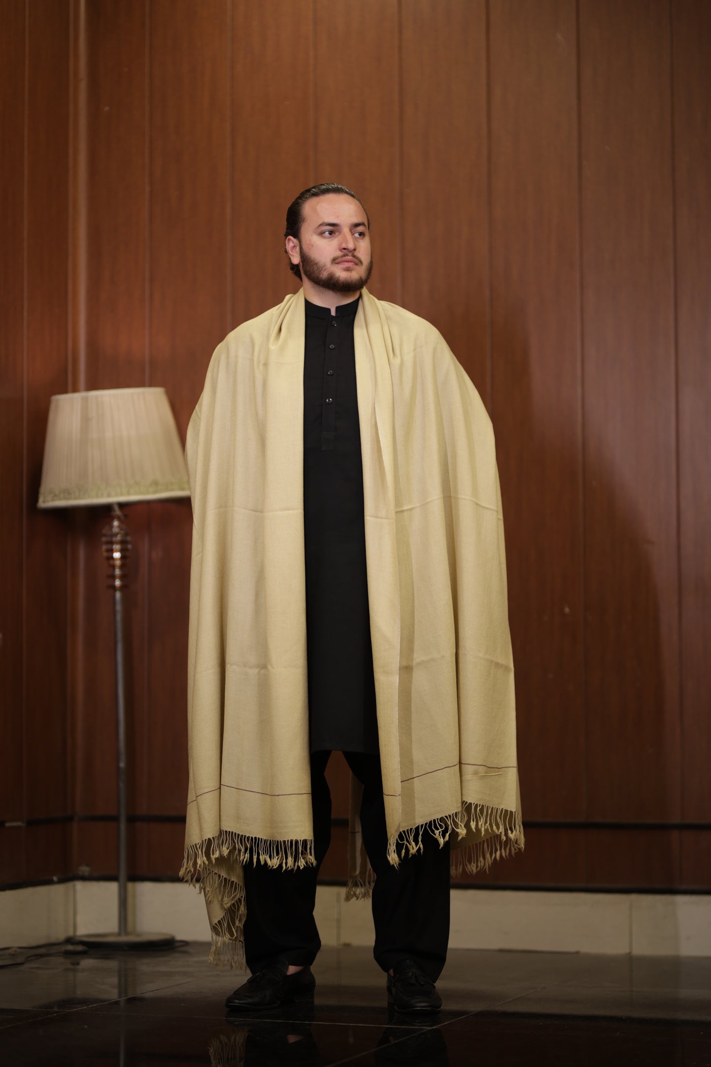 CAMEL WOOLEN MEN SHAWL _ PURE WOOLEN