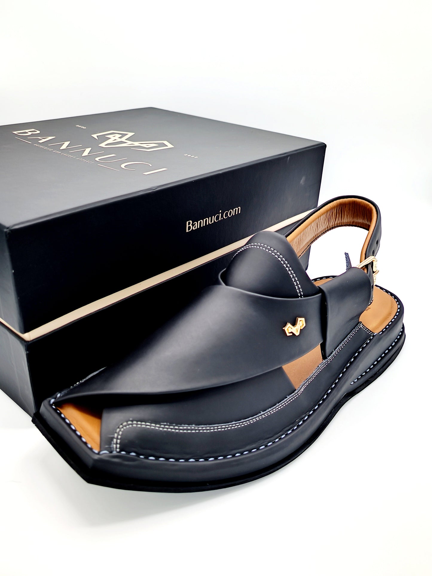 Luxury Zalmi Black  Peshawari Chappal