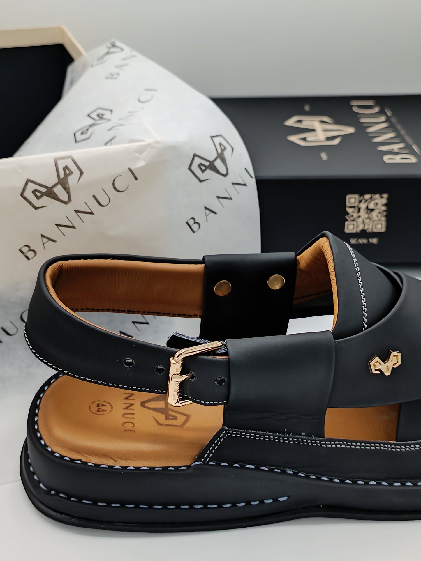 Luxury Zalmi Black  Peshawari Chappal